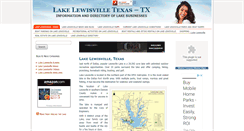 Desktop Screenshot of lakelewisvilletexas.com