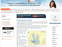 Tablet Screenshot of lakelewisvilletexas.com